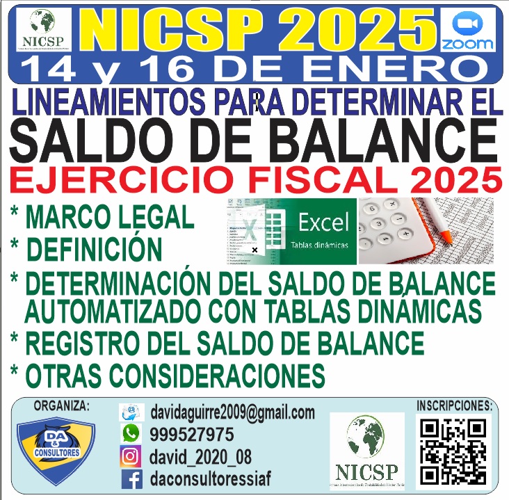 DETERMINACIÓN DEL SALDO DE BALANCE  PARA EL EJERCICIO FISCAL  2025